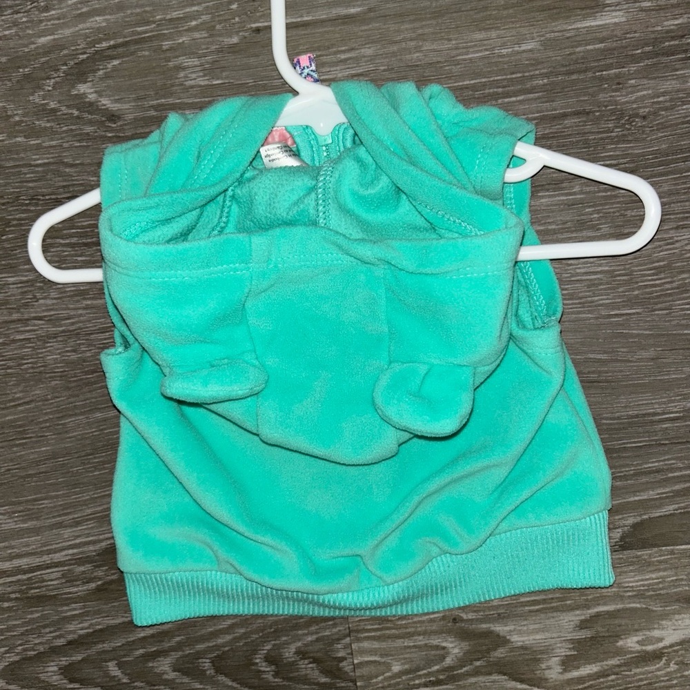 CARTER’S Aqua Zip-Up Hoodie